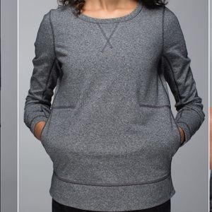 Lululemon Athletica Exhalation Pullover II Sweater 4 Thumb Holes